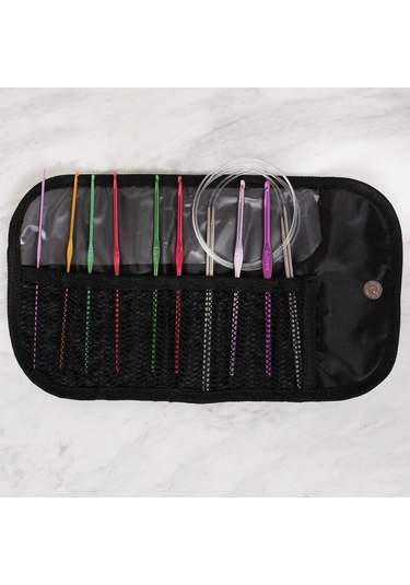 Loren Çantalı Tığ Ve Örgü Aksesuarları Seti