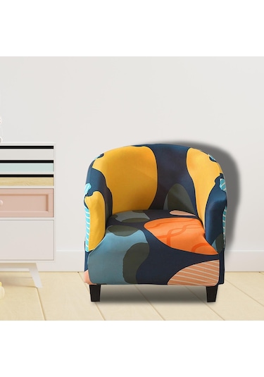 Suntek Yıkanabilir Yatak Odası Oturma Odası İçin Kulüp Sandalye Koltuk Slipcover