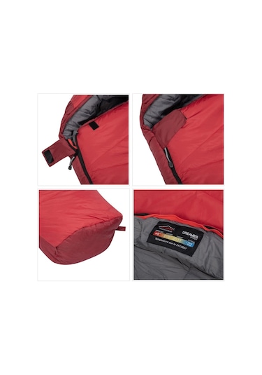 Evolite Dreamer Ultralight -32 C Uyku Tulumu - Kırmızı Kırmızı