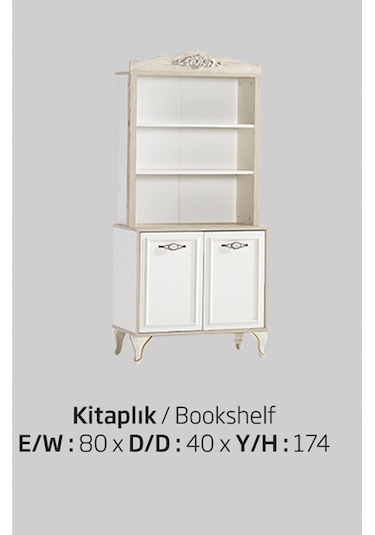 Kitaplık Urlu COUNTRY Beyaz İnovasyon Model Kalite Suntalem Demonte ürün El Yapım