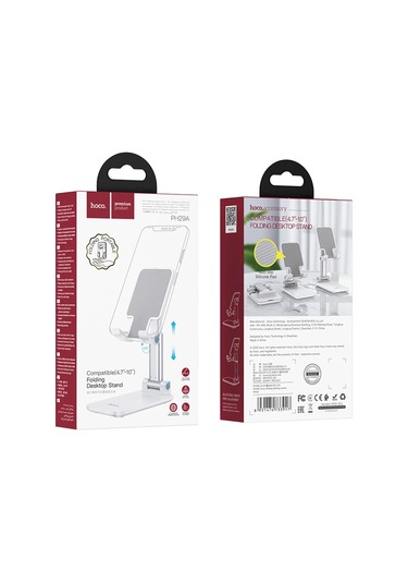 Hoco. Ph29a Katlanabilir Masaüstü Holder - Beyaz Beyaz