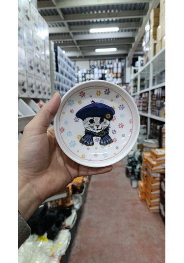 Kedi Desenli 4'lü Çerezlik, Tatlı Tabak Çocukaları Sevindirmek İçin Mükemmel Çok Renkli