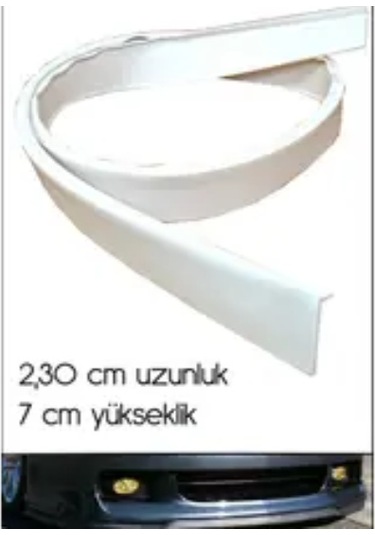 Beyaz Tampon Altı Lip En:7cm Boy: 230cm Tüm Araçlara Uygun