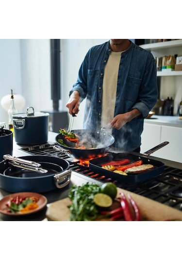 Joseph Joseph 45048 Space 32 Cm Wok Tava Lacivert