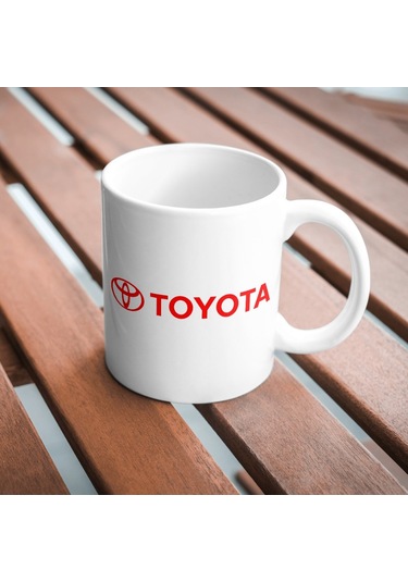 Applucky Toyota Logo Tarihçesi Baskı Kupa Bardak Beyaz