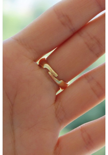 Niki Aksesuar Mavi Beyaz Renk Ying Yang Yüzük - Ayarlamalı Mavi - Beyaz