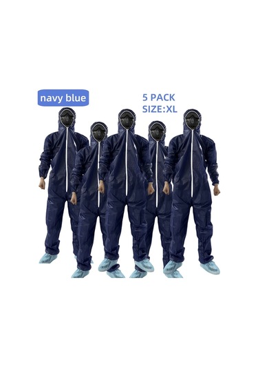 Willowhaven Navy Blue Xl 5 Adet Tek Kullanımlık Tulum 35gsm