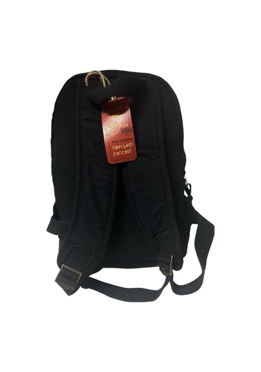 Kaliteli Tek Bölmeli Vintage Disayn Günlük Sırt Gezi Okul Seyahat Çantası Jannie Bag 27 Cm X 40 Cm Siyah