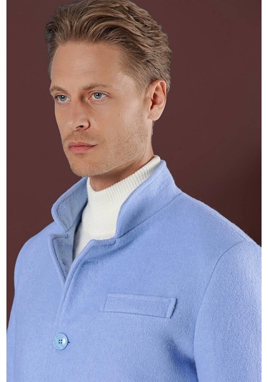 Ka 079 Slim Fit Mavi Spor Kaban Mavi