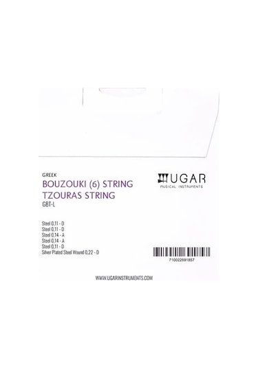 Ugar Gbt-l Yunan Buzuki Teli 6 Telli Silver Plated Steel