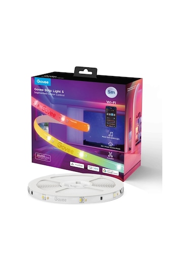 Govee Şerit Işık S Wi-fi Ve Bluetooth Destekli, Alexa Ve Google Assistant Uyumlu H612acd1 Çok Renkli