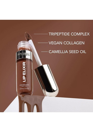 Sacheu Lip Elixir 3 Ü 1 Arada Renkli Dudak Parlatıcı 05 Chai Macaron 3.5ml 05 Chai Macaron