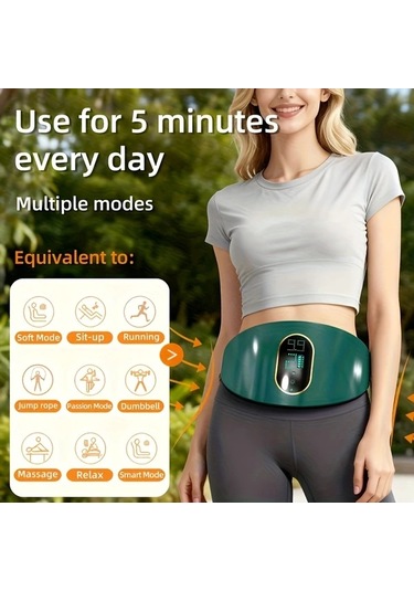 Willowhaven Usb Şarjlı Ayarlanabilir Yoğunluklu Beyaz Taşınabilir Masaj Aleti Yağ Eritme Ve Göbek Eritme Makinesi Beyaz