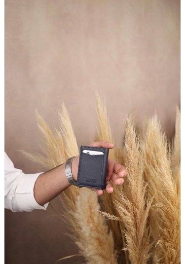 Summit 4361 Erkek Mekanizmalı Kartlık Cüzdan Siyah