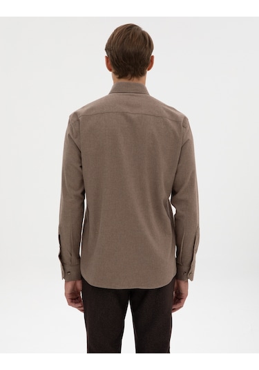 Pierre Cardin Erkek Vizon Gömlek Desenli 50311380-vr052 Vizon