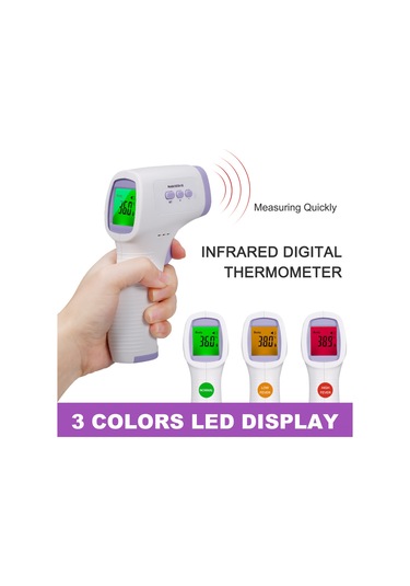 Springsun Anında Ölçüm Yapan Kızılötesi Alın Termometresi - 32 Hafızalı, Hassas Ve Hijyenik 110 Karakter