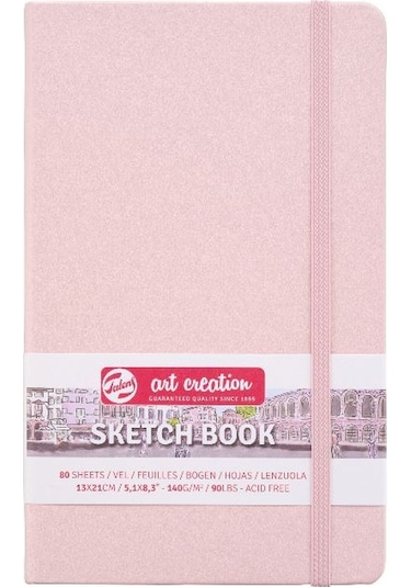 Talens Sketchbook Sert Kapak Eskiz Çizim Defteri 13x21 Cm. Pembe