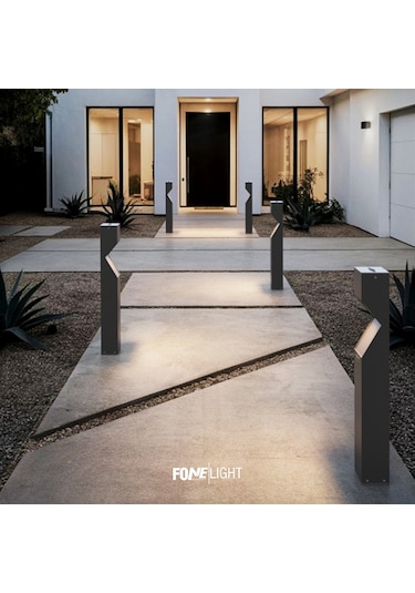Fonelight Dualluz Bahçe Aydınlatması Antrasit 75 Cm Antrasit