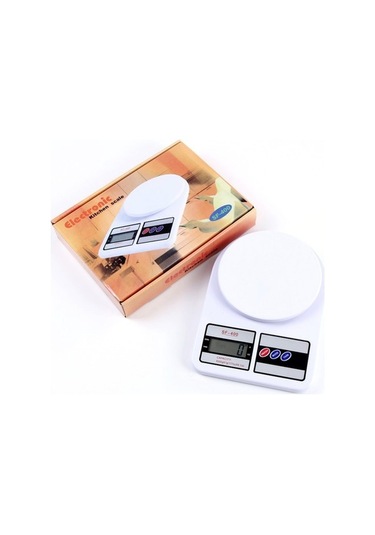 Dancemonkey Sf400 Elektronik Hassas Dijital Dengeleme Mutfak Ölçeği 10kg-1gr, Küçük Ve Hafif Tasarım Beyaz