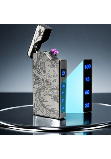 Willowhaven Kişiye Özel Rüzgara Dayanıklı Usb Şarjlı Plazma Çakmak Hızlı Şarj Kamp Siyah