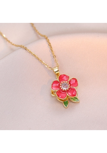 Bayan Kolye: Moda Estetiği Titanyum Çelik Kolye No.217 Çok REnkli