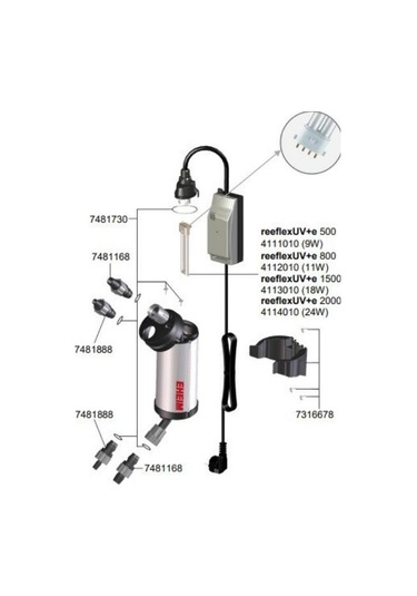 Eheim Reeflex Uv+e 500 Uv Filtre