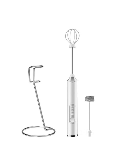 Hfambition Umee Beyaz Ev Tipi Elektrikli El Blenderli Dikey Süt Köpürtücü Seti - Kahve Ve İçecekler İçin Pratik Köpük Oluşturucu Diğer