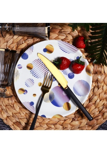 501-1 Ser.pasta Tabak Yuv. Purple 21 Cm Beyaz