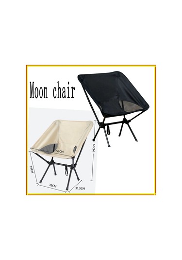 Katlanabilir Kamp Sandalye Seti Hafif Katlanır Sandalye Siyah