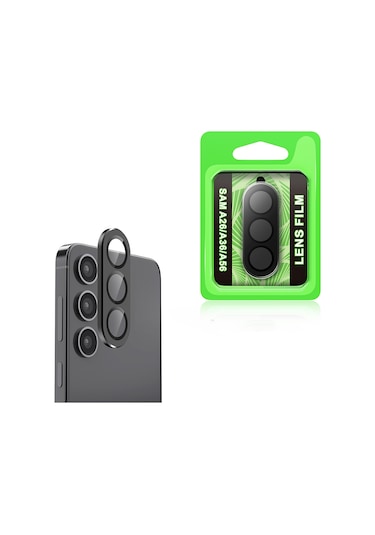 Noktaks - Samsung Galaxy Uyumlu Galaxy A26 - Kamera Lens Koruyucu Cl-07 - Siyah T35614 Siyah