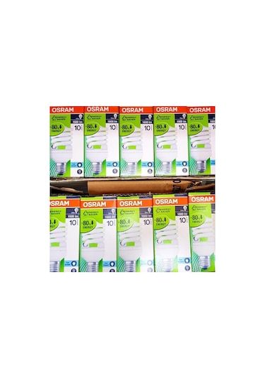 Osram 23 Watt E-27 Beyaz Işık Enerji Tasarruflu Ampul 10 Ad