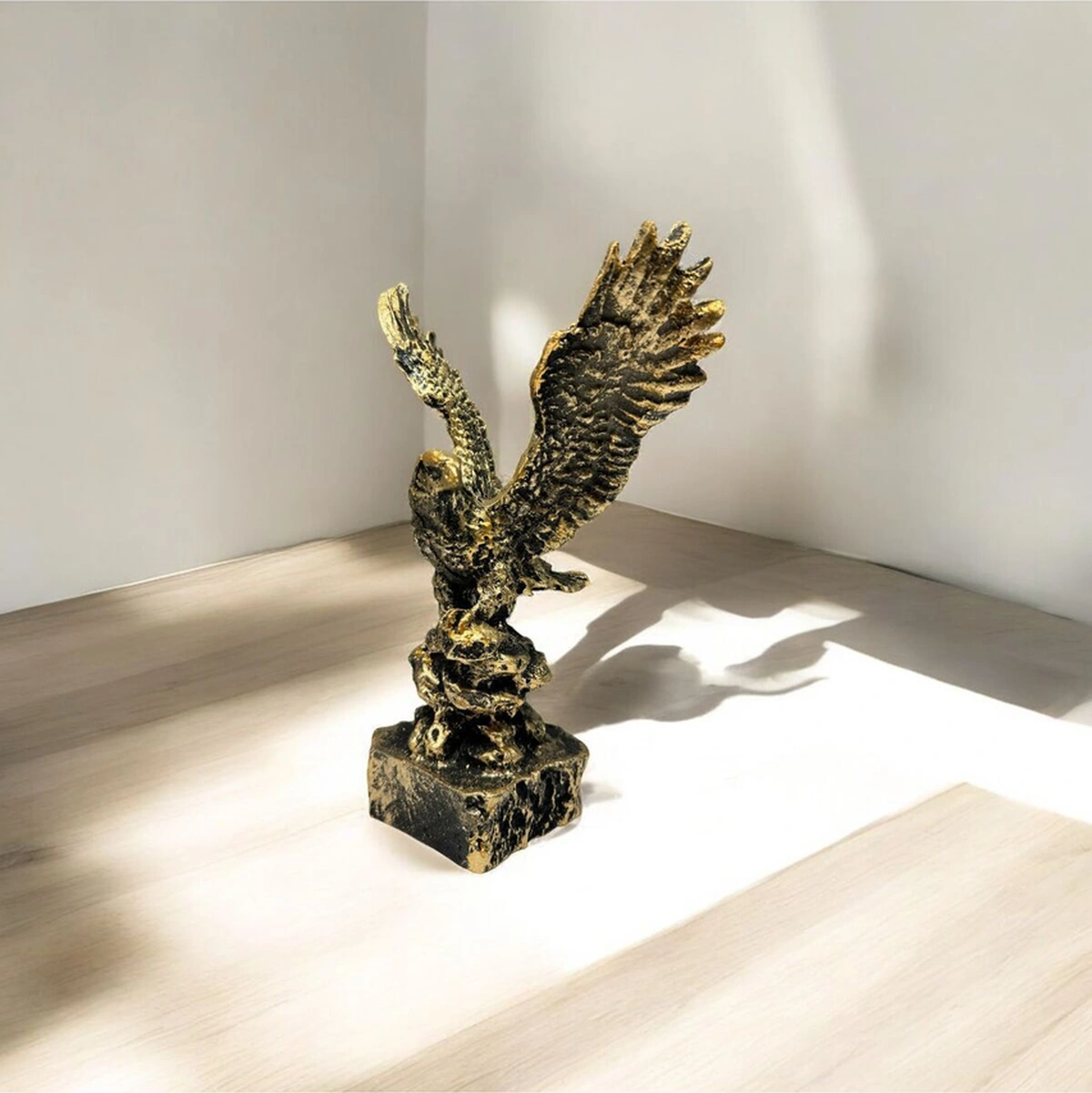 Dekoratif Polyester Kartal Biblo Gold Eskitme