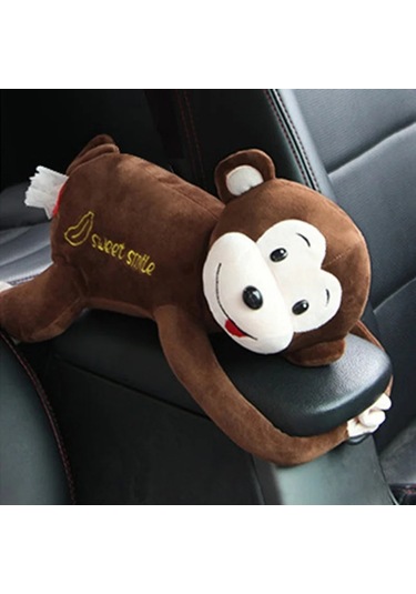 A-creative Maymun Doku Kutusu Karikatür Doku Klozet Kapağı Örtüsü Tutucu Peçete Kutusu Kağıt Depolama Araba Ev Banyo Çocuk Odası İçin Kapı Arka