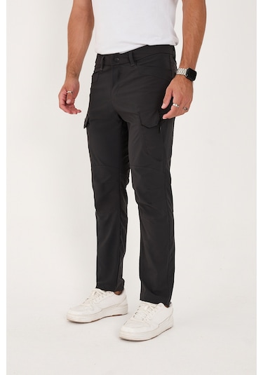 Camp Scoutland Camp527 Outdoor Tactical Su İticili Likralı Yazlık Erkek Taktik Pantolon Antrasit