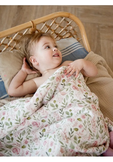 Fancy Fox Home Bebek Muslin Battaniyesi 244692862 Tozlu Pembe