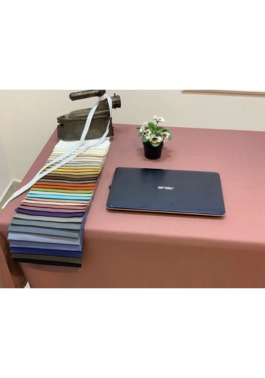 Nivemeshome Keten Trend Masa Örtüsü Gül Kurusu Apm Çok Renkli