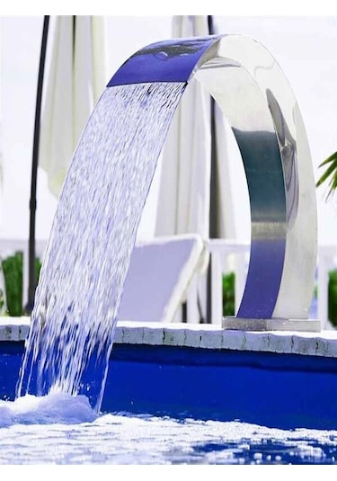 DEV PASLANMAZ 600x1000 mm Lüks Model Havuz Şelale AISI 316