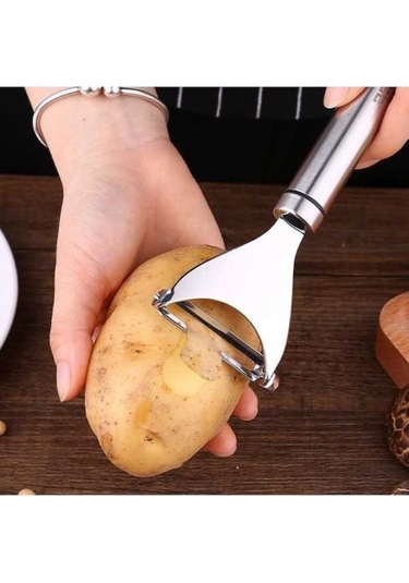 Ulzyvf Ssgp Mutfak Aksesuarı, 18,5 Cm Paslanmaz Çelik Sebze Soyucu Diğer
