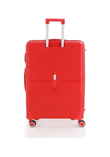 Mçs Polipropilen Valiz V366 75 Cm Büyük Boy Kırmızı Kırmızı