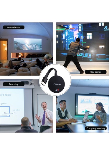 Wezone Kablosuz Ekran Yansıtıcı: 1080p Hd 4k Miracast Dlna Airplay Adaptör İle Ev Ve Ofis Kullanımı