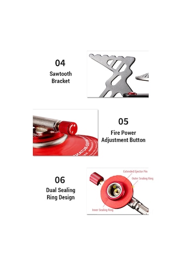 Padalink Alocs Cs-g05 Taşınabilir Kamp Ocağı - Paslanmaz Çelik Ve Alüminyum Alaşımlı, Katlanabilir Tasarım Siyah