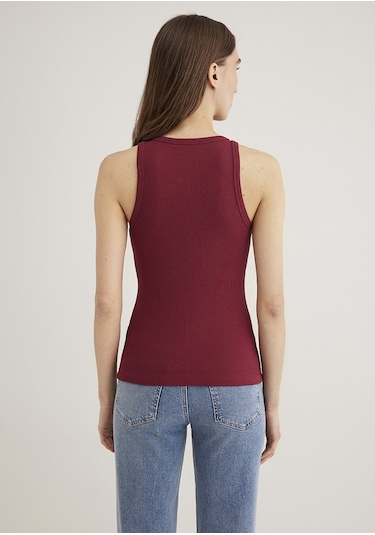 Mavi - Halter Yaka Bordo Basic Atlet 1612462-70430 Bordo