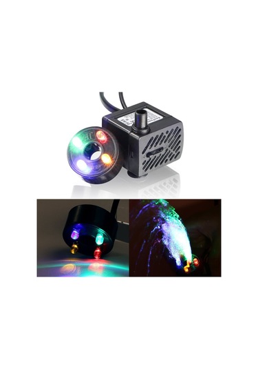 Cbtx 3w 4 Işık Sessiz Akvaryum Balık Tankı Filtrasyon Dalgıç Pompa Çeşme Suyu Pompası Ab Tak