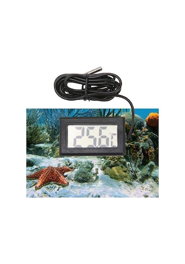 Dijital Problu Lcd Mutfak Kuluçka İç Dış Mekan Mini Termometre