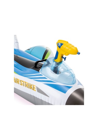 Su Tabancalı Şişme Uçak Mavi Deniz Yatağı Çok Renkli