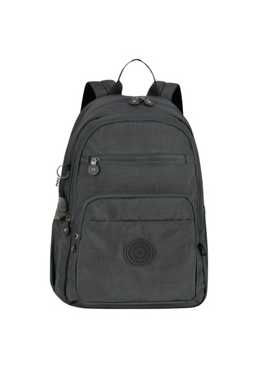 Kırınkıl Sırt Çantası Okul Çantası Spor Çantası Günlük Çanta115-1 Füme Gri Desenli