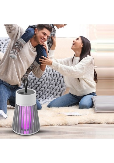 Dancemonkey Statik Geleneksel Sessiz Usb Şarjlı Sinek Öldürücü Lamba - 360 Tasarım