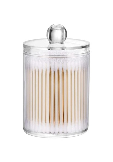 Wezone 7x10.5 Cm Akrilik Kutu, Kapaklı Toparlama Kutusu: Q-tip, Makyaj Kiti Ve Diş İpi İçin Toz Koruyucu Ev Gereci Şeffaf