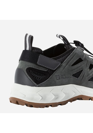 Jack Wolfskin 4051301 6945 Woodland 2 Hybrıd Low M Erkek Sandalet Yeşil Beyaz Beyaz - Yeşil