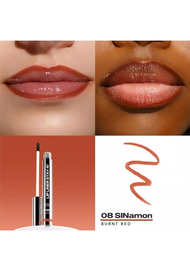 Sacheu Lip Liner Stay-n Soyulabilir Uzun Süre Kalıcı Dudak Çizgisi Belirginleştirici 08 Sinamon 3.5ml 08 Sinamon